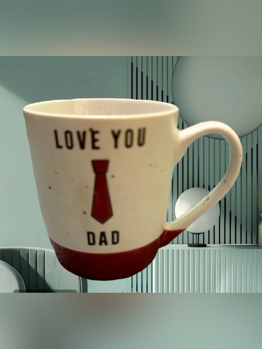Sheffield Home White and Red 'Love You Dad' Ceramic Mug